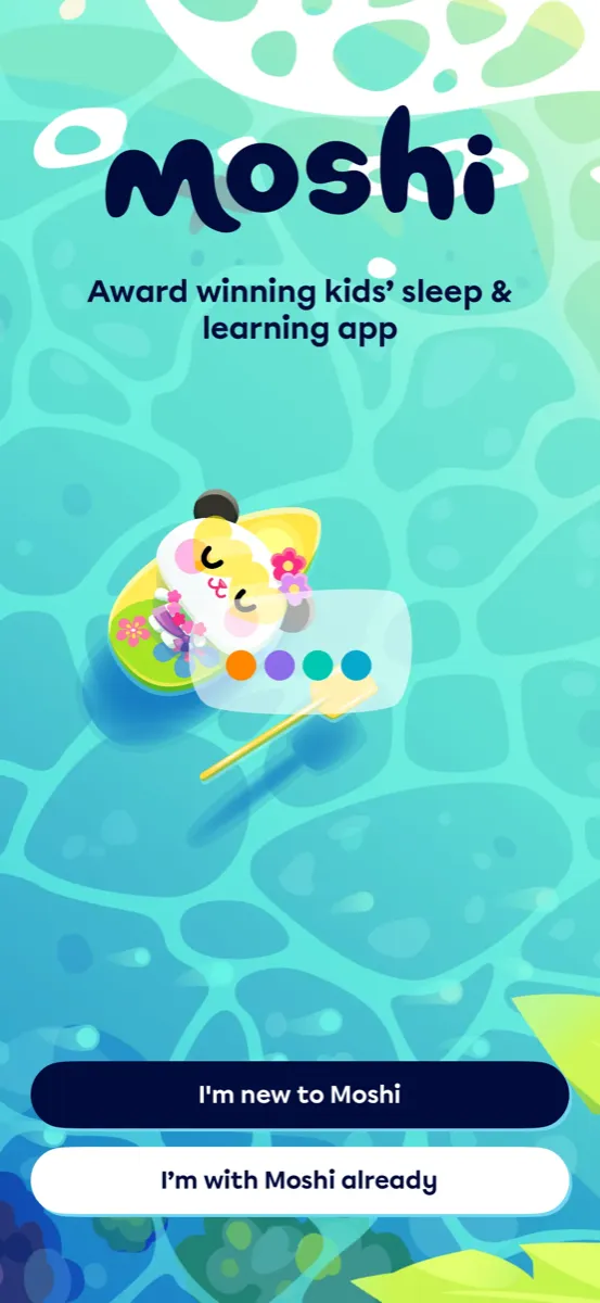 Screenshot of Moshi Kids website